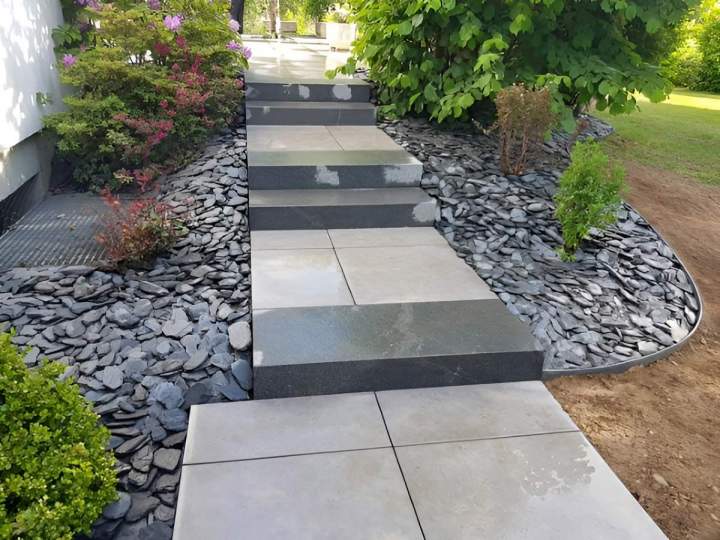 Pose de pavage Vosges